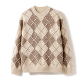 Round Neck Loose Thickened Cashmere Sweater for Women